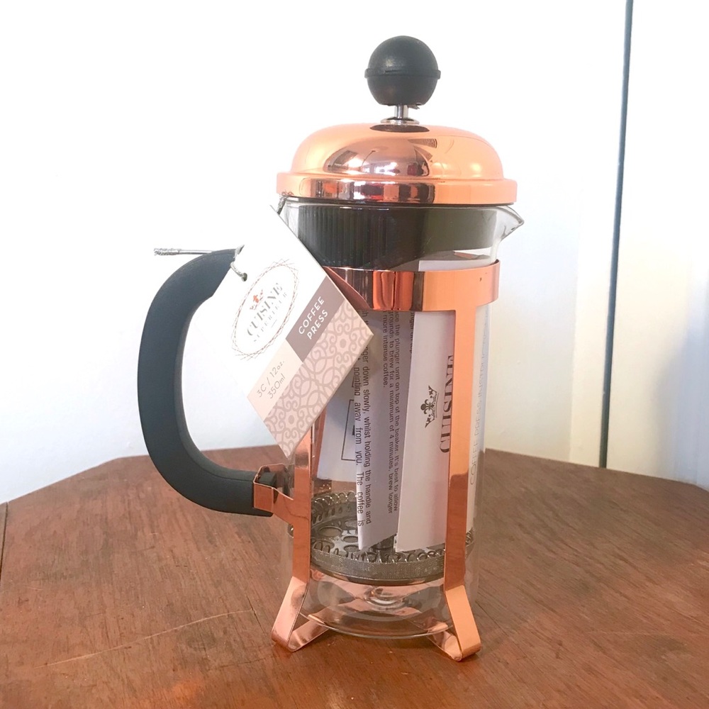 Cuisine Superieur: NWT Rose Gold French Press!